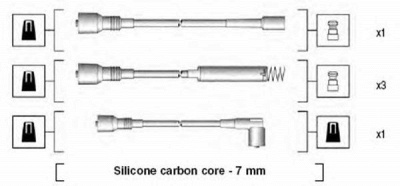 MAGNETI MARELLI 941125280680 -  Комплект проводов зажигания